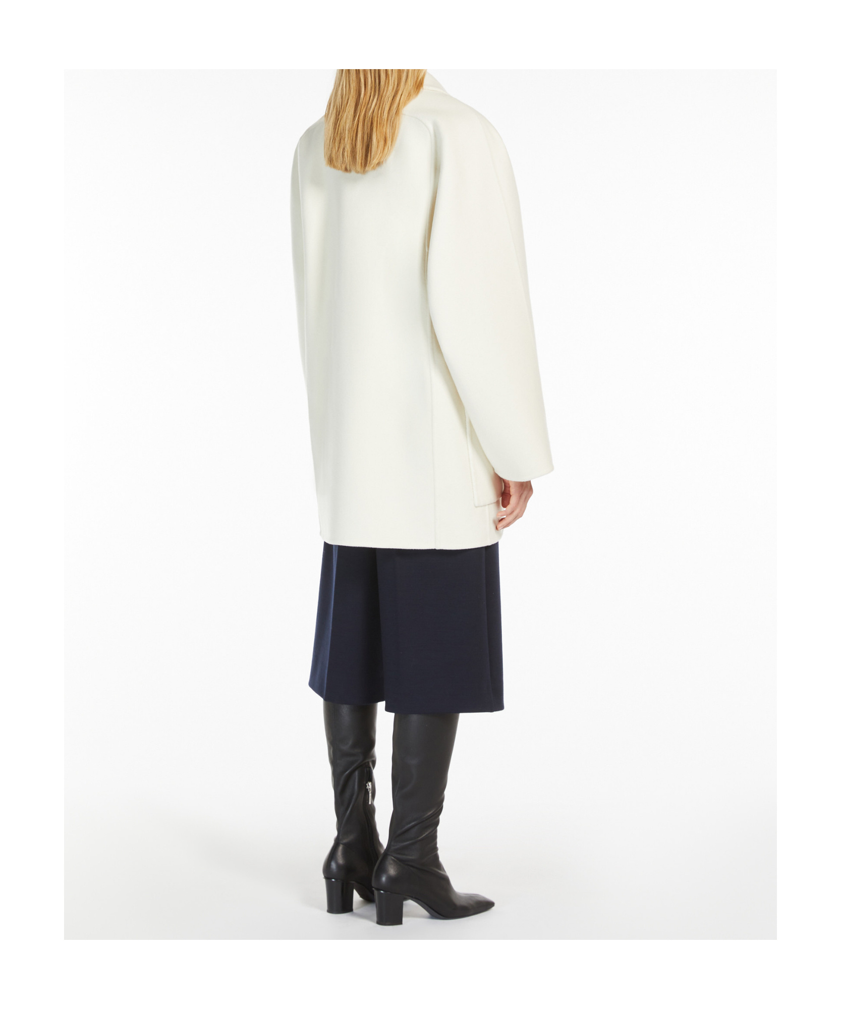 Max Mara Orma Coat In White
