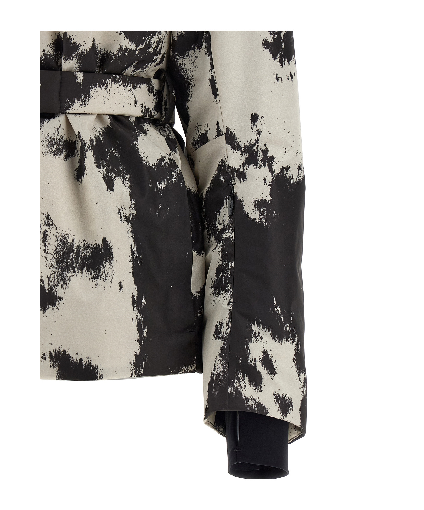 Fendi Frosted Fauna Puffer Jackets Multicolor In Black