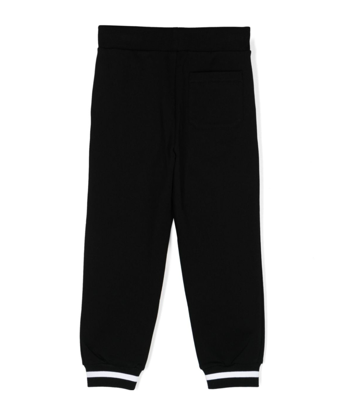 Shop Balmain Mid-rise Cotton Track Trousers In Black