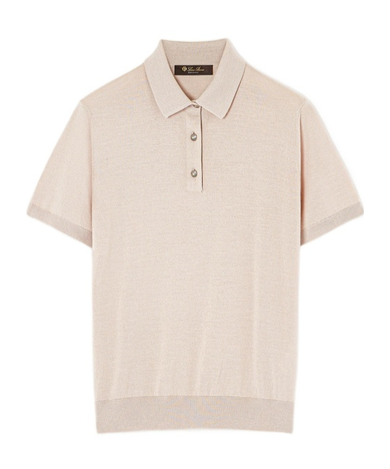 Loro Piana Sottile Polo Shirt In Neutral
