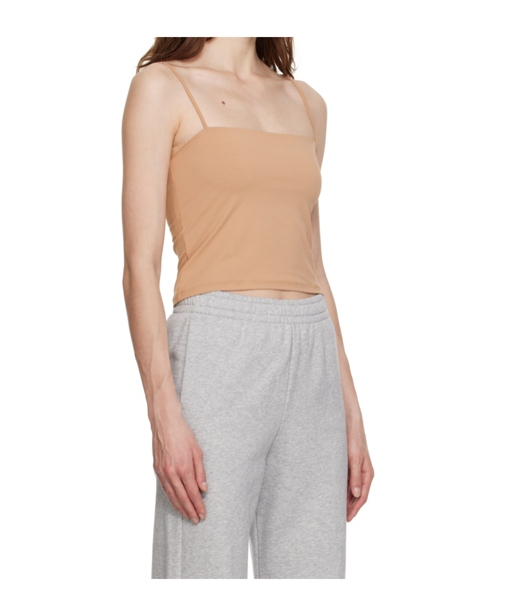 Filippa K Beige Spaghetti Strap Tank Top In Brown