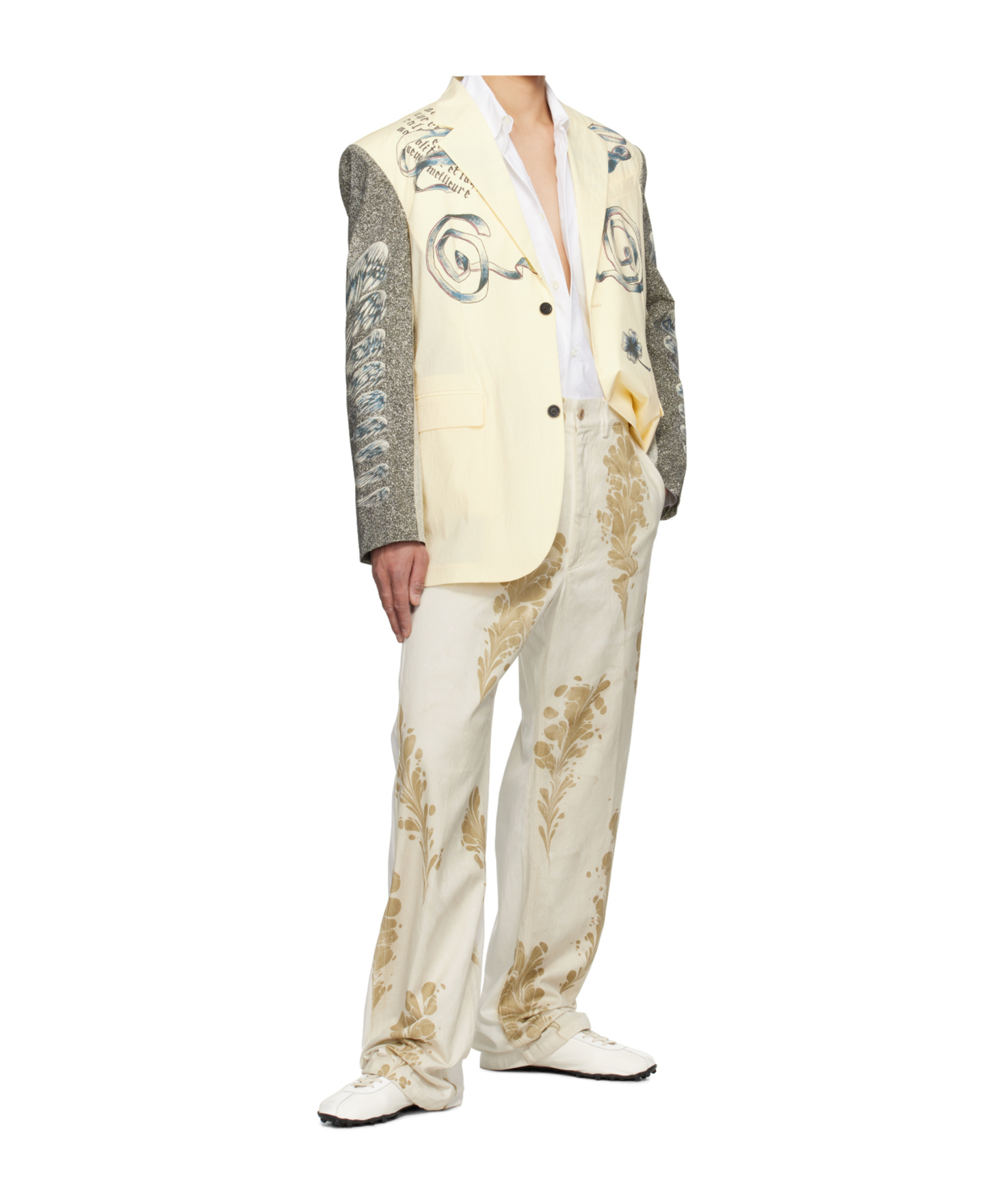 Jean Paul Gaultier Multi-tattoo Blazer In Multi