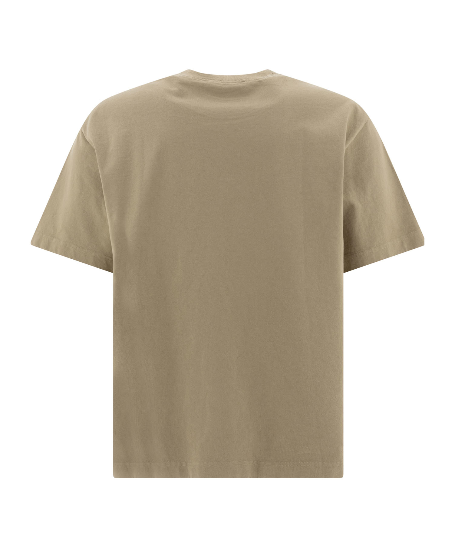 Shop Acne Studios Studded-logo T-shirt In Nude