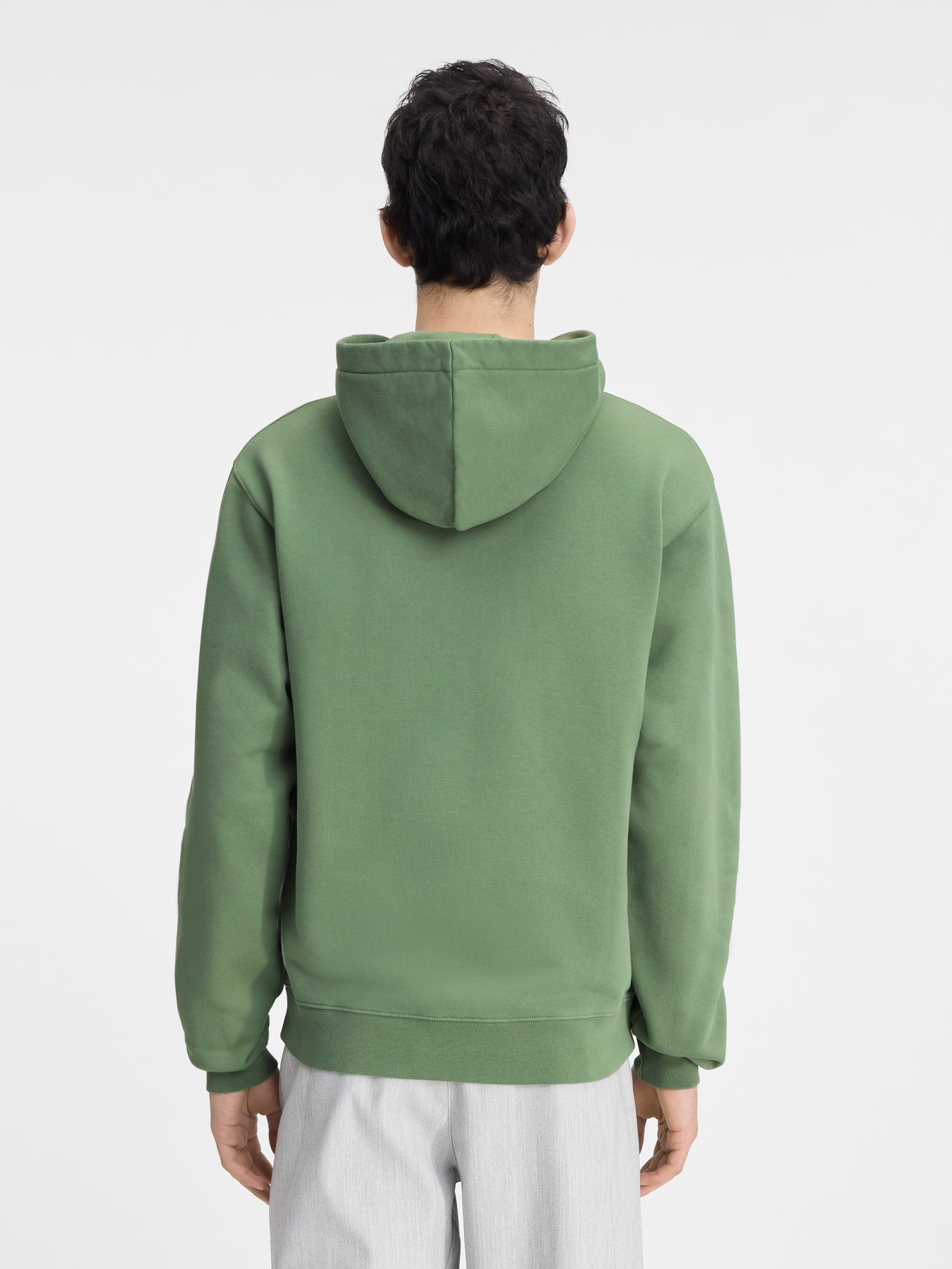 Jacquemus Light Green La Hoodie Gros Grain Cotton Hoodie In Green