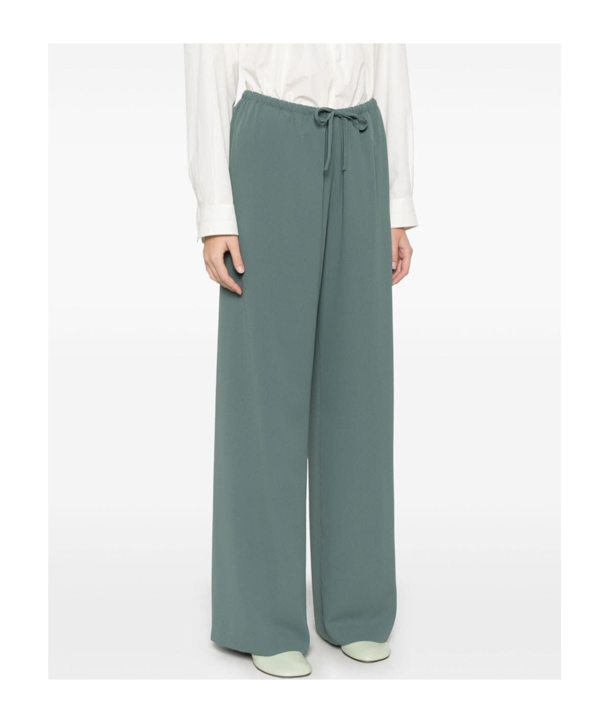 Dries Van Noten Drawstring Casual Pants In Green