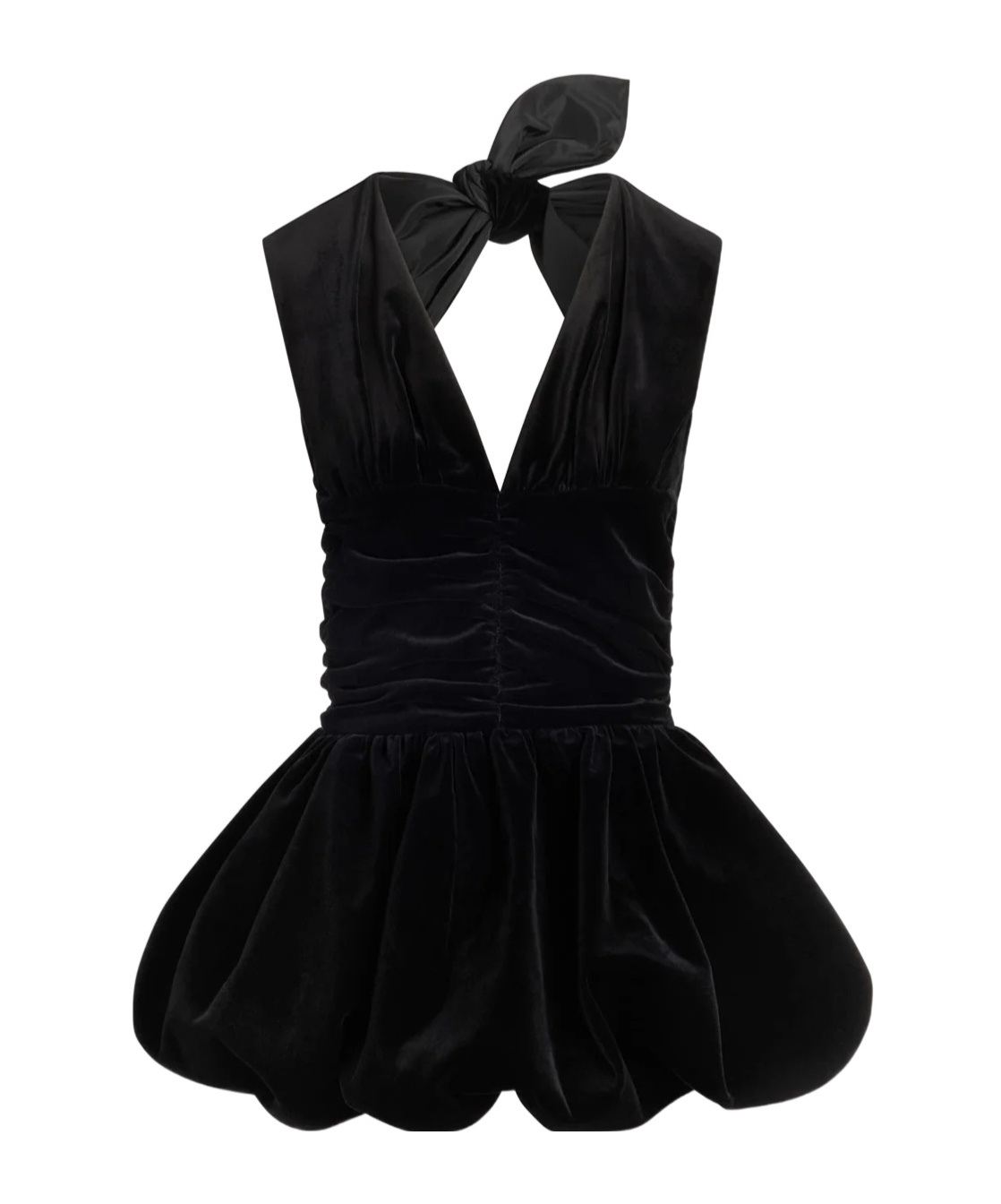 Patou Backless Mini Dress In Black
