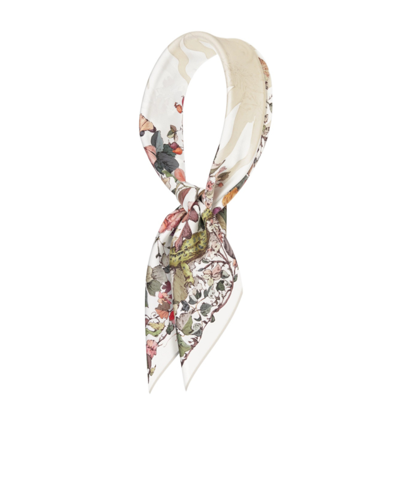 Dior Double-sided Printed Silk Scarf In Multicolor