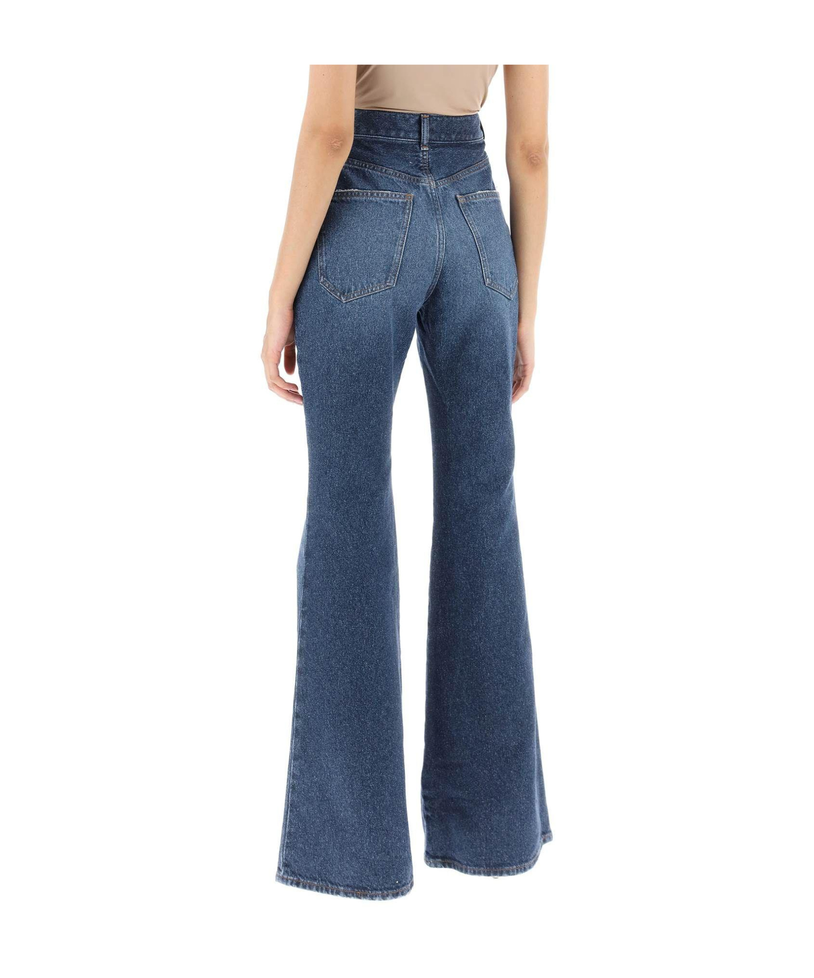 Chloé Chloe Wide Leg Jeans Women In Blue