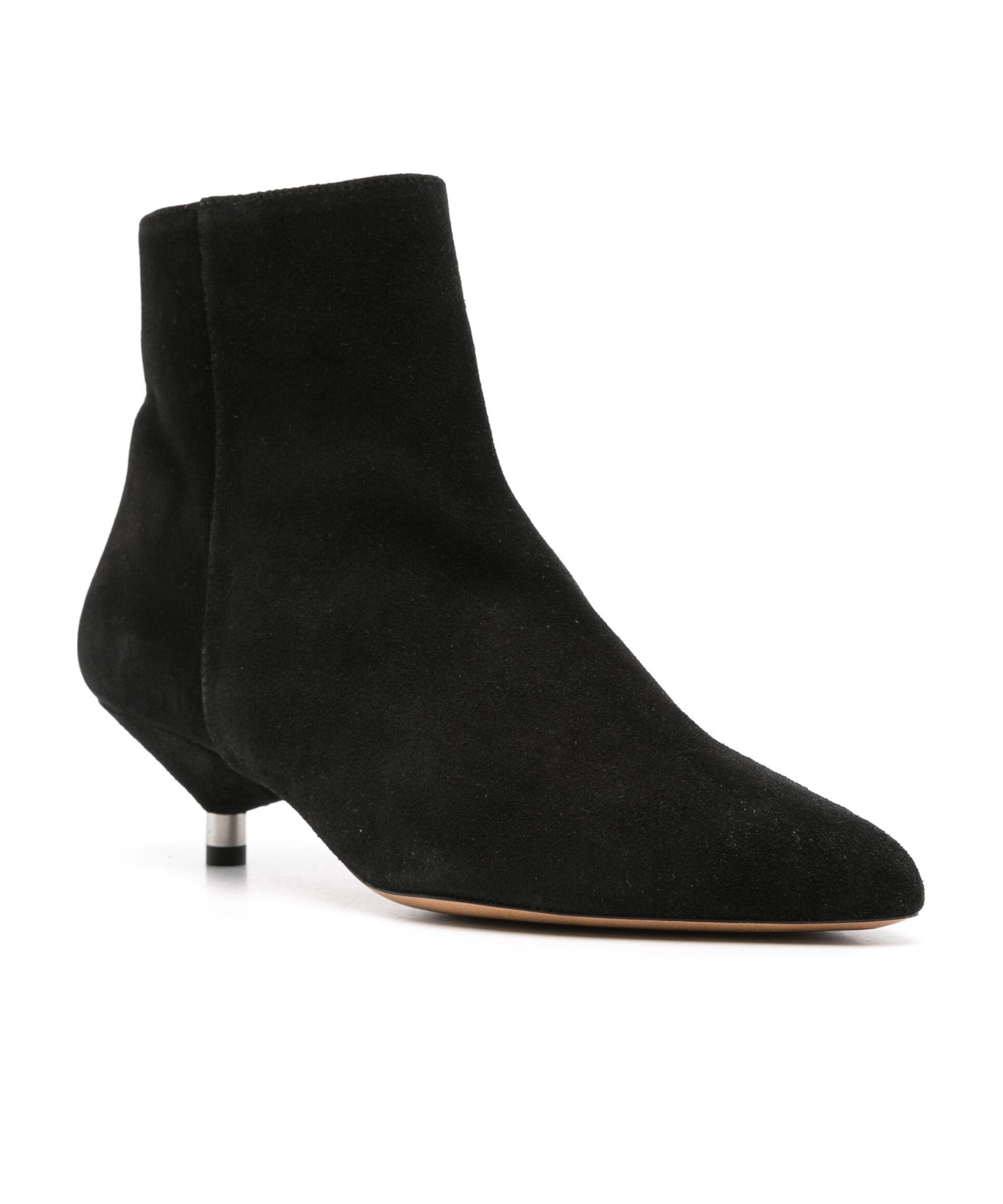 Isabel Marant 45 Suede Ankle Boots In Black