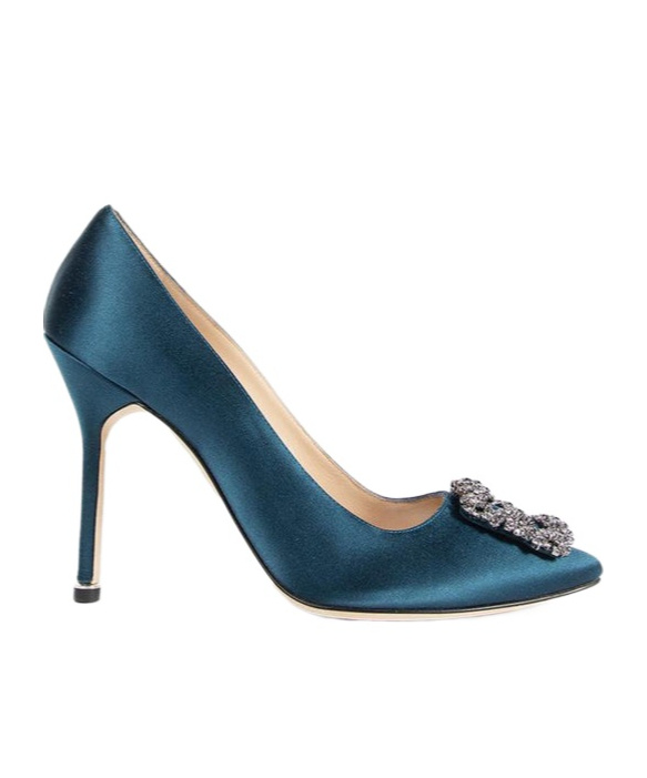 Manolo Blahnik Hangisi Pumps 105 In Blue