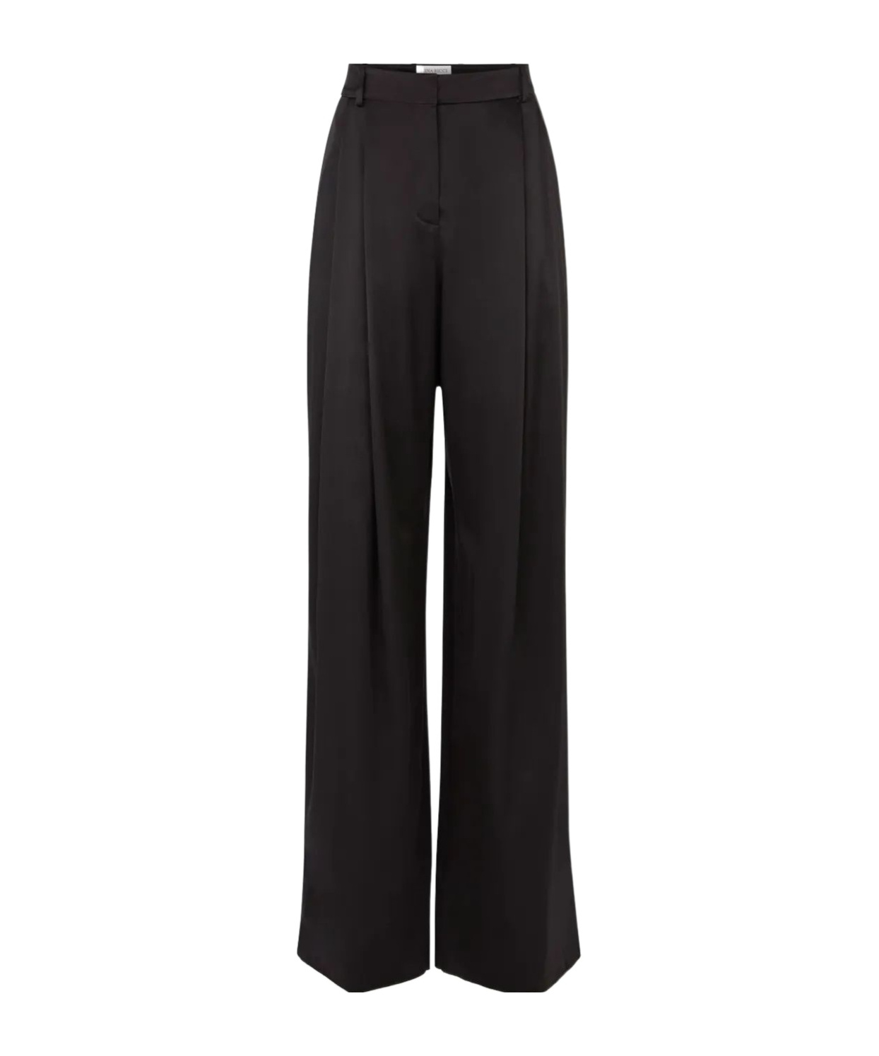 Nina Ricci High Waist Pleated Wide-leg Trousers In Black