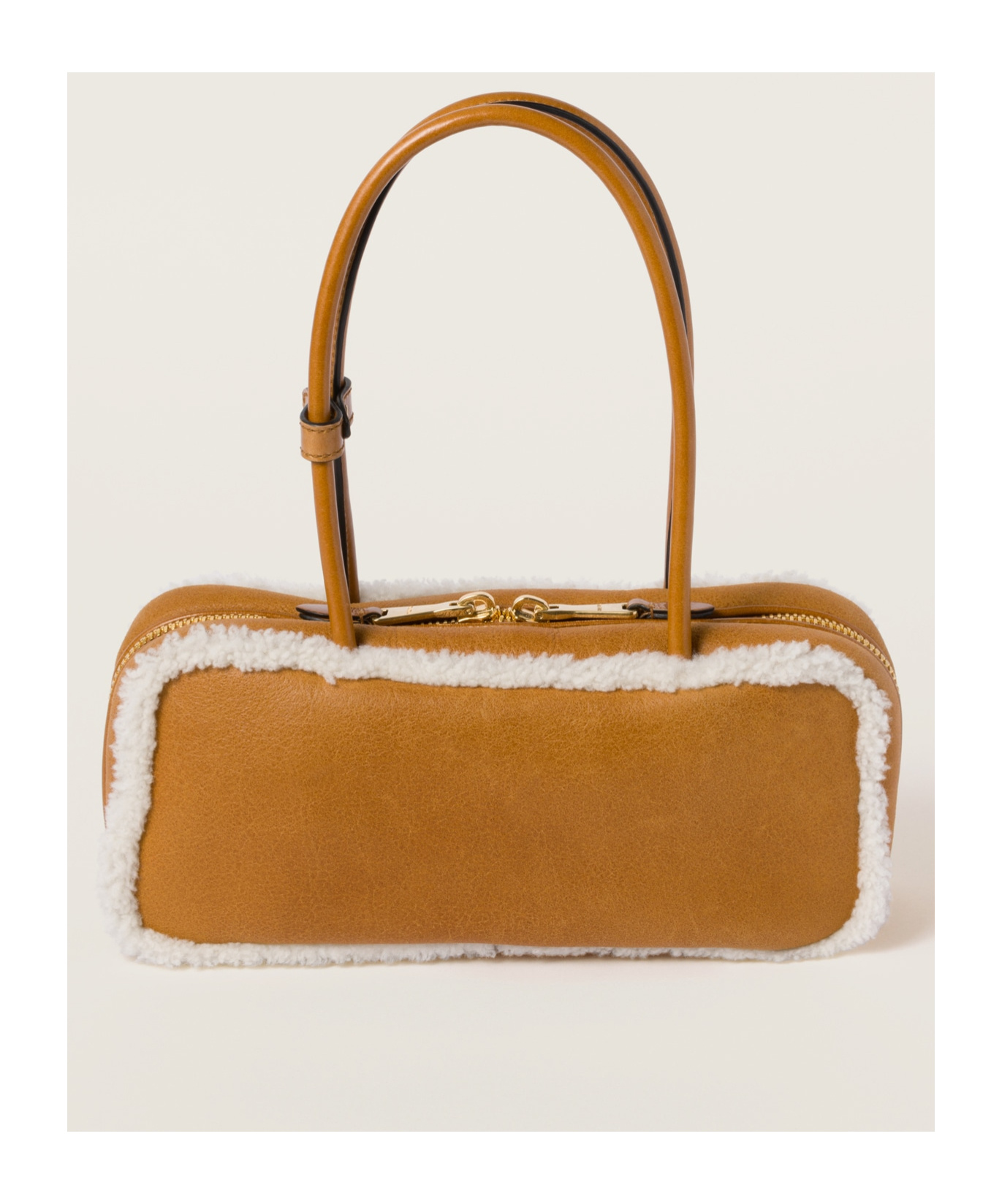 Miu Miu Arcadie Shearling Top-handle Bag