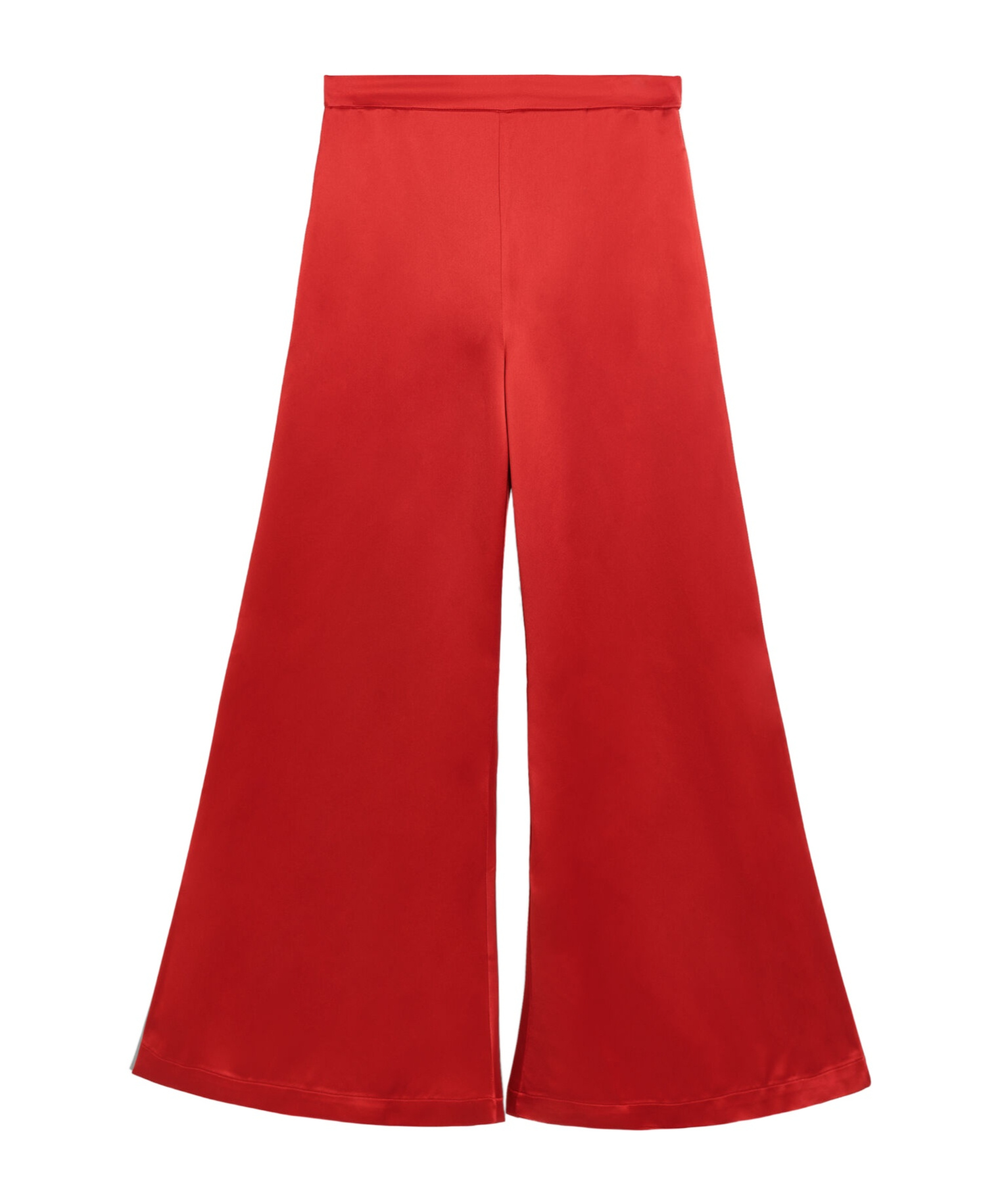 By Malene Birger Lucee Satin Wide-leg Pants In Red