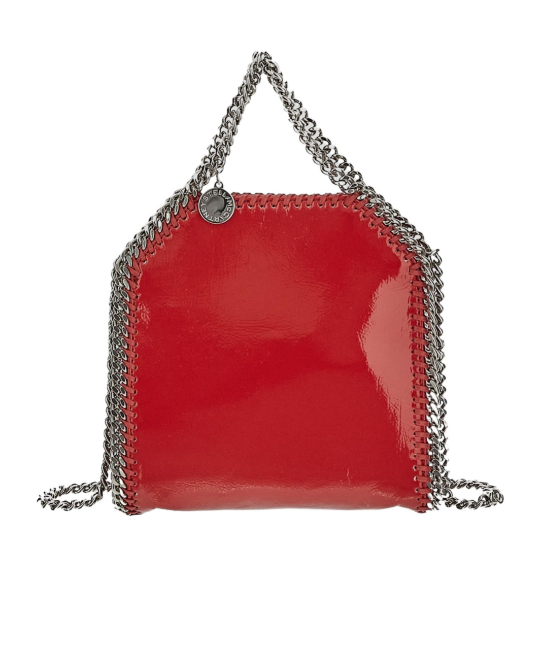 Stella Mccartney Chain-link Tote Bag In Red