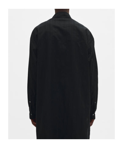 Ann Demeulemeester Dagbart Long Loose Shirt In Black