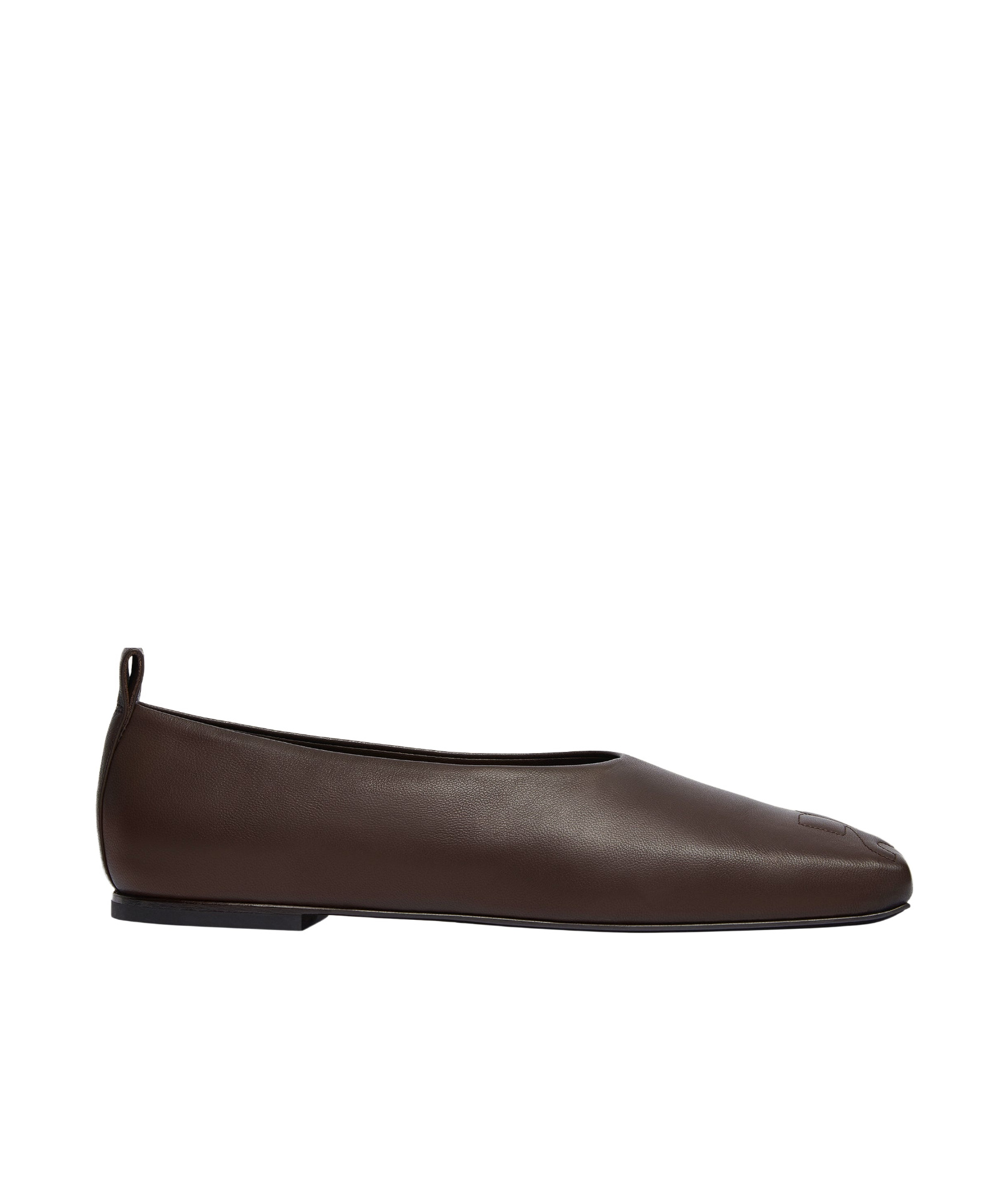 Shop Courrèges Minimal Leather Loafers In Black