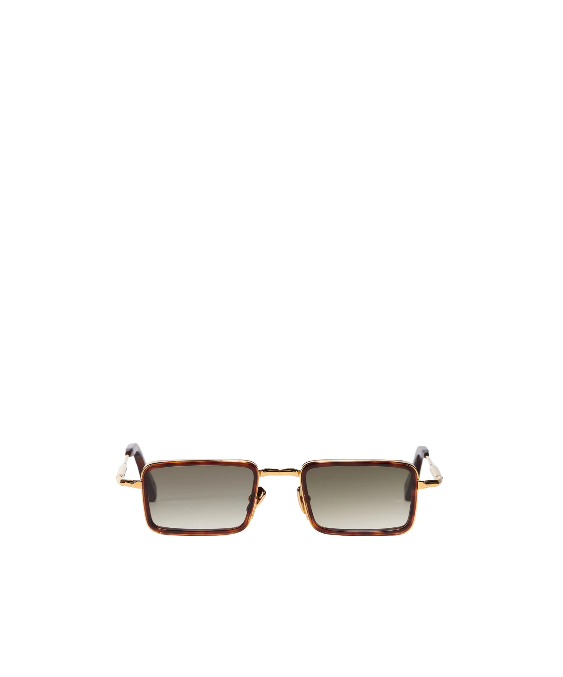 John Dalia Pierce Rectangle Frame Sunglasses In Brown