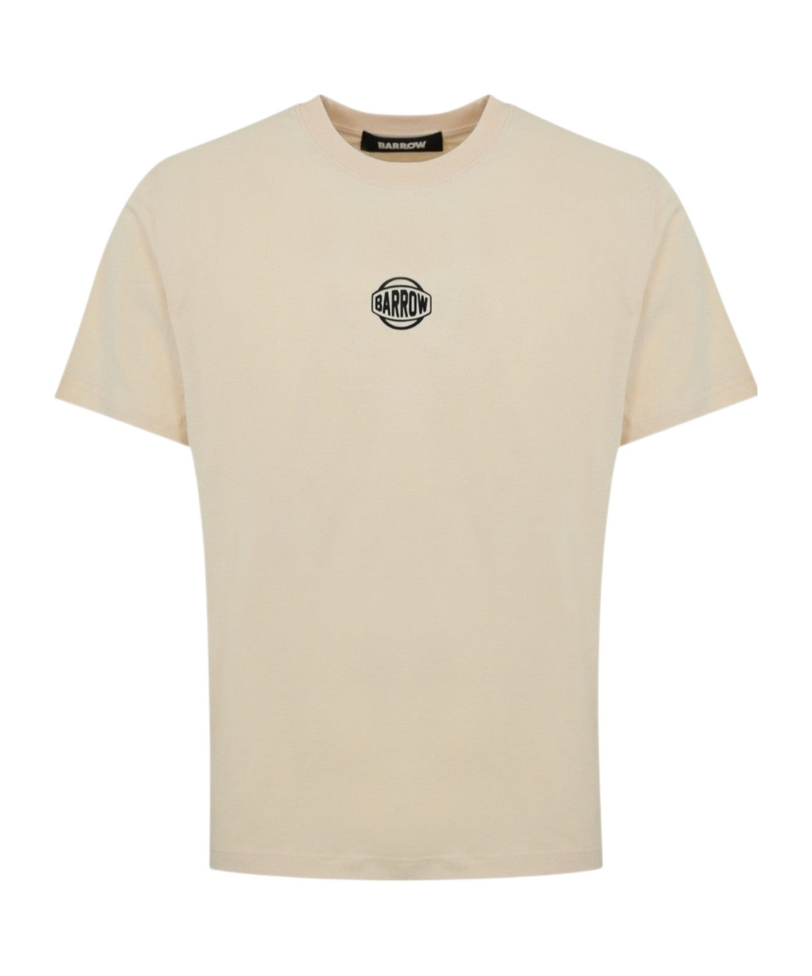 Barrow Cotton T-shirt With Creative Madness Print In Nude