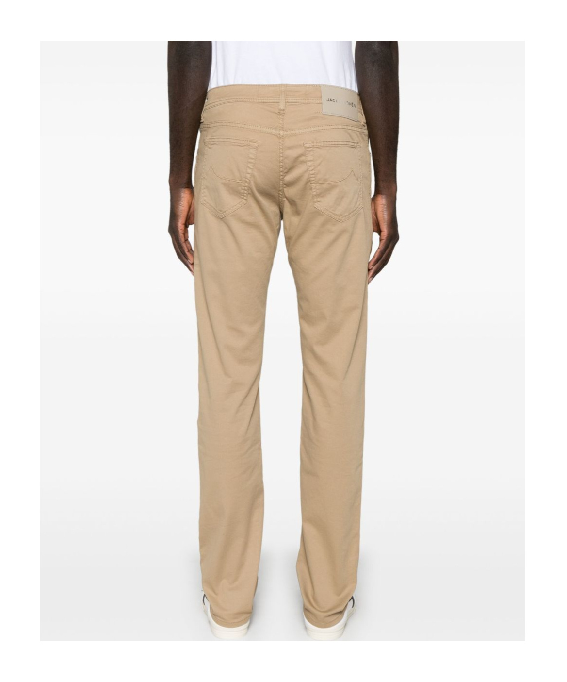 Jacob Cohen Slim Fit Denim Trousers In Nude