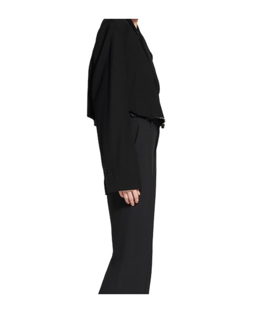 Balenciaga Single-breasted Notched Lapels Blazer In Black