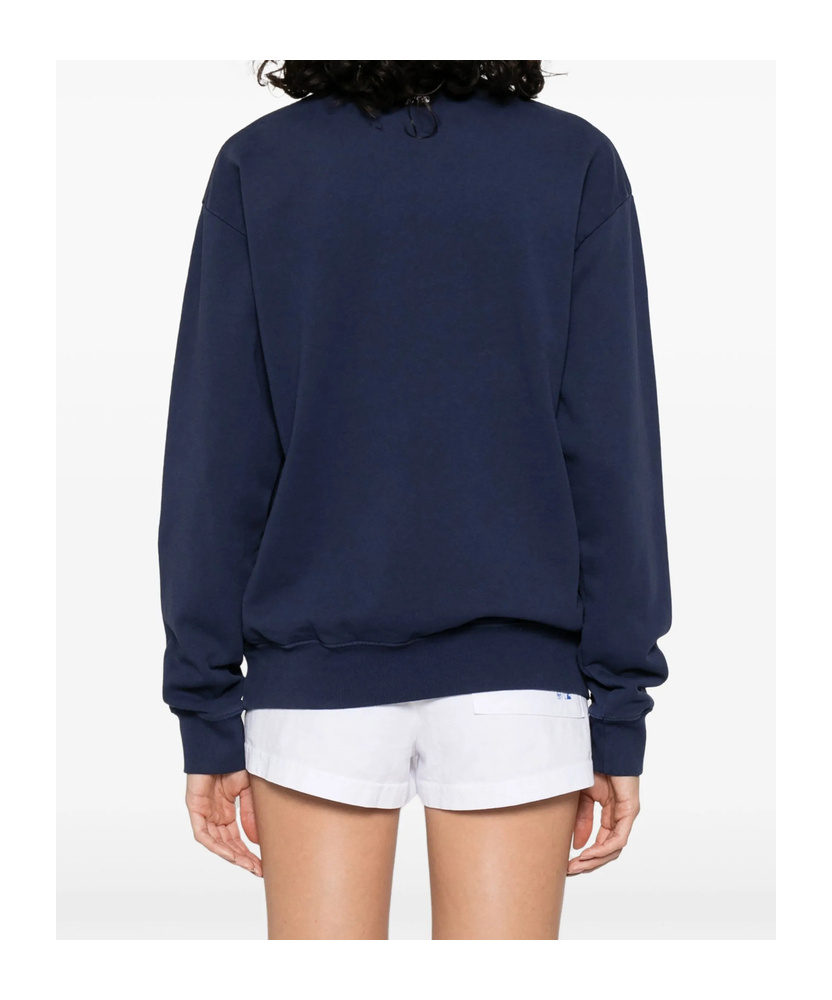 Sporty And Rich Womens Dark Navy Dodgers Round-neck Cotton-jersey Sweatshirt