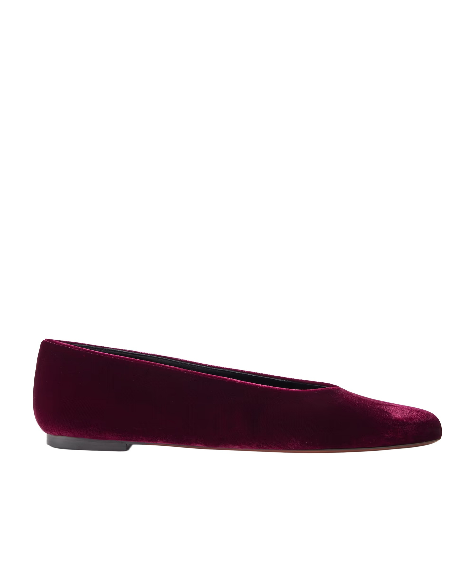 Neous Beid Velvet Ballet Flats In Black