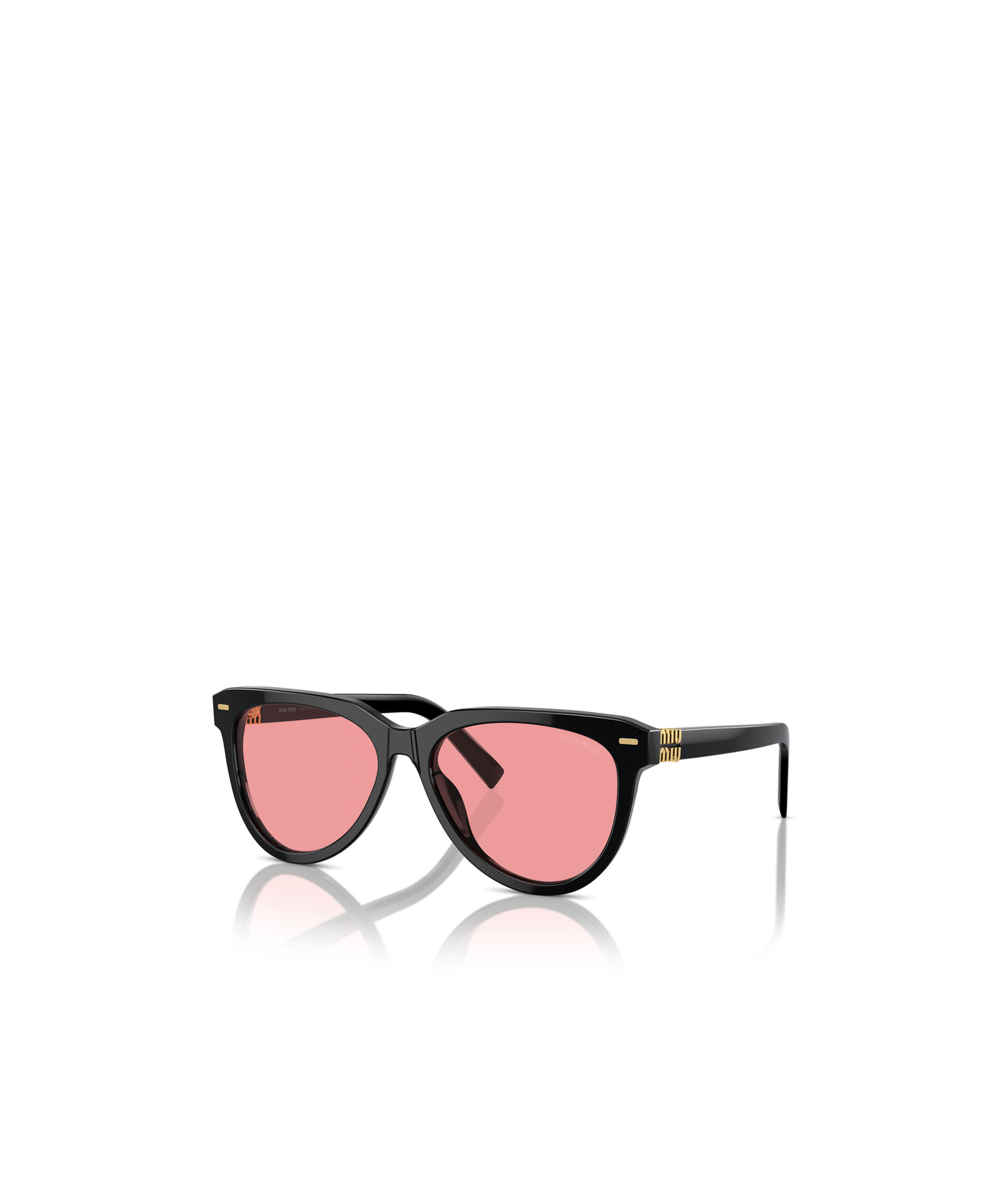 Miu Miu 0mu 12zs 16k1d0 Black Sunglasses In Pink