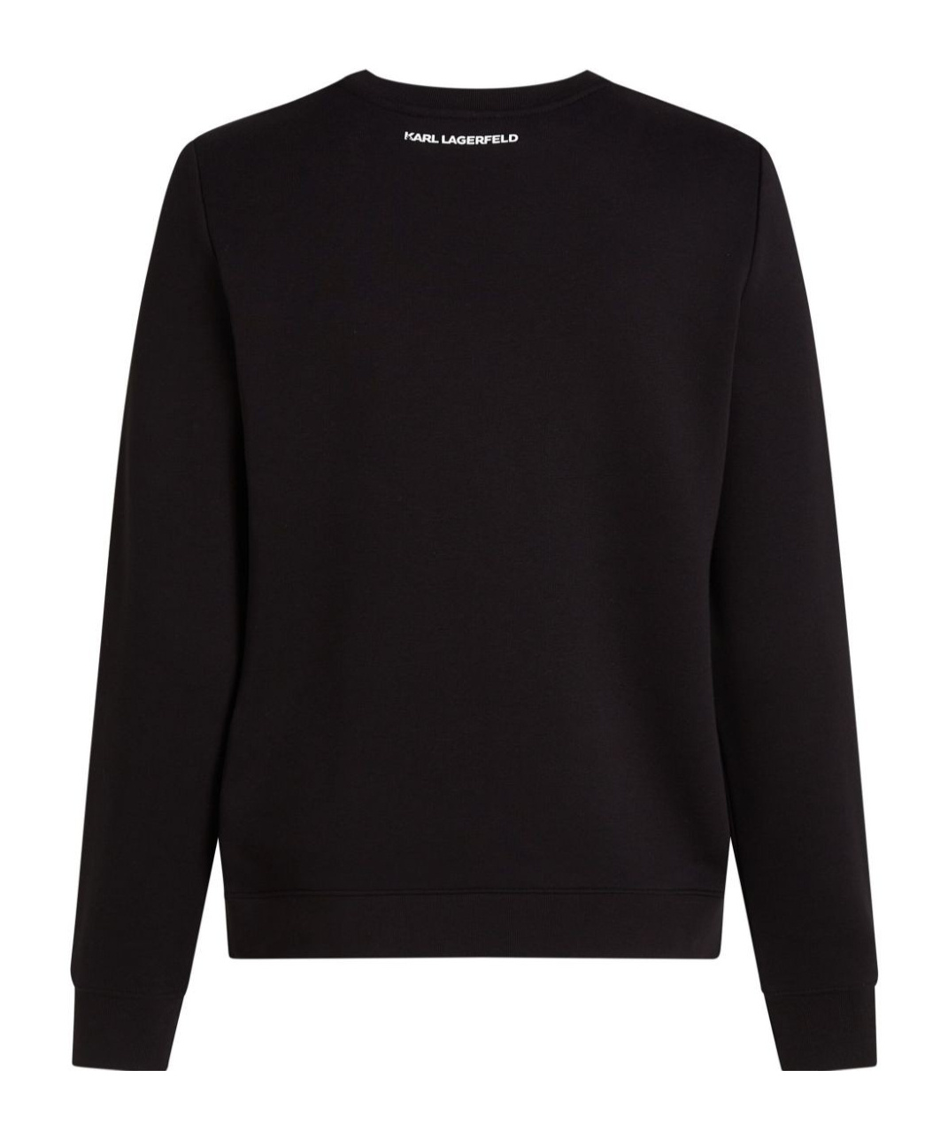 Shop Karl Lagerfeld Ikon Choupette Rhinestone Sweatshirt In Black