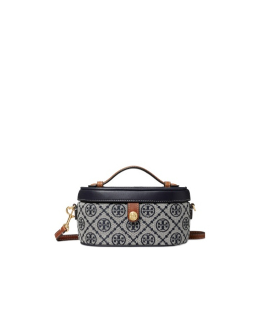Tory Burch T Monogram Makeup Bag In Black