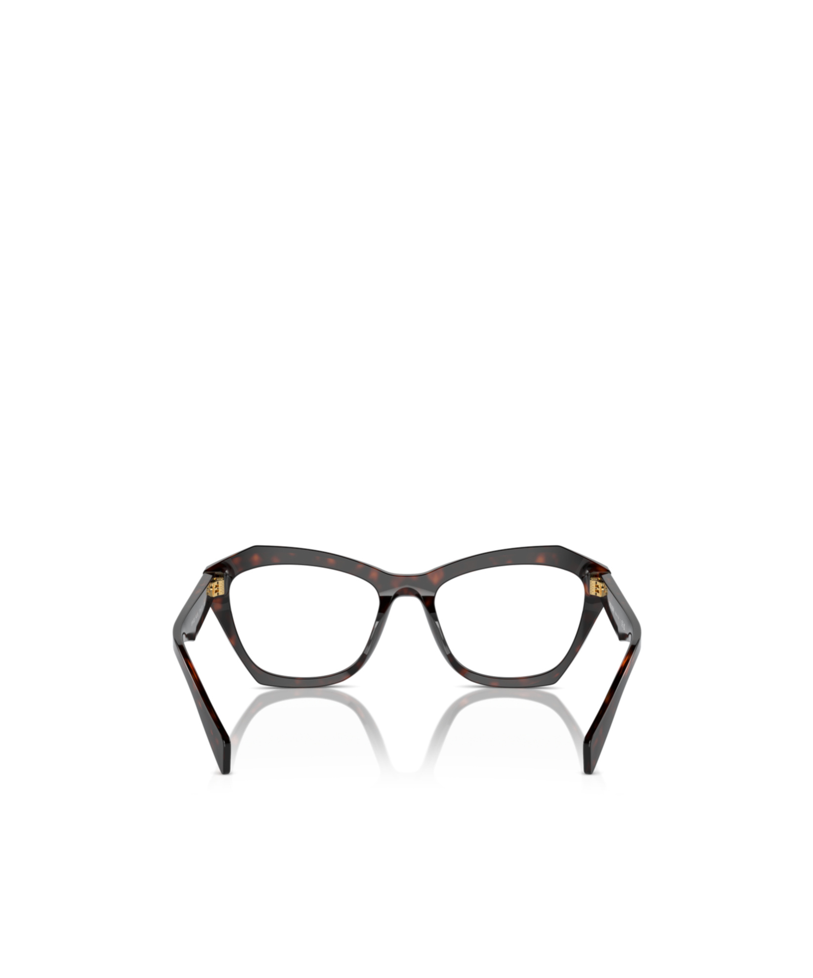 Prada Eyewear Butterfly Frame Glasses In Black