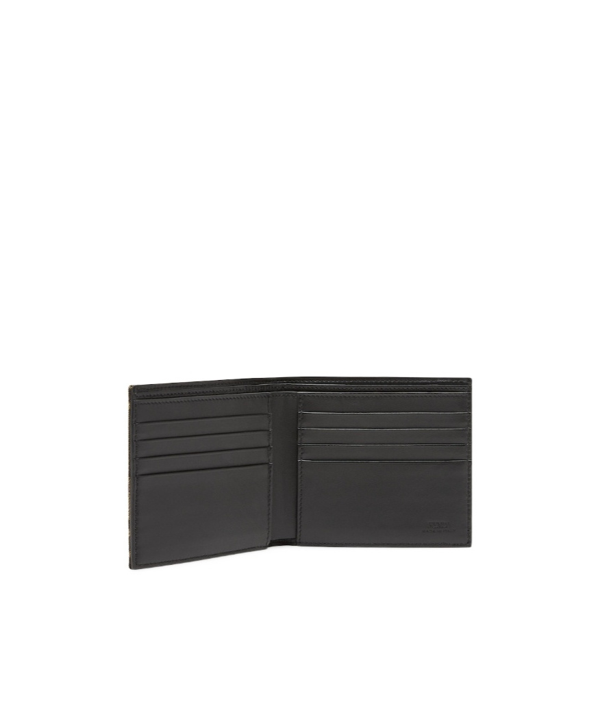 Fendi Bi-fold Wallet Jacquard Accessories In Black