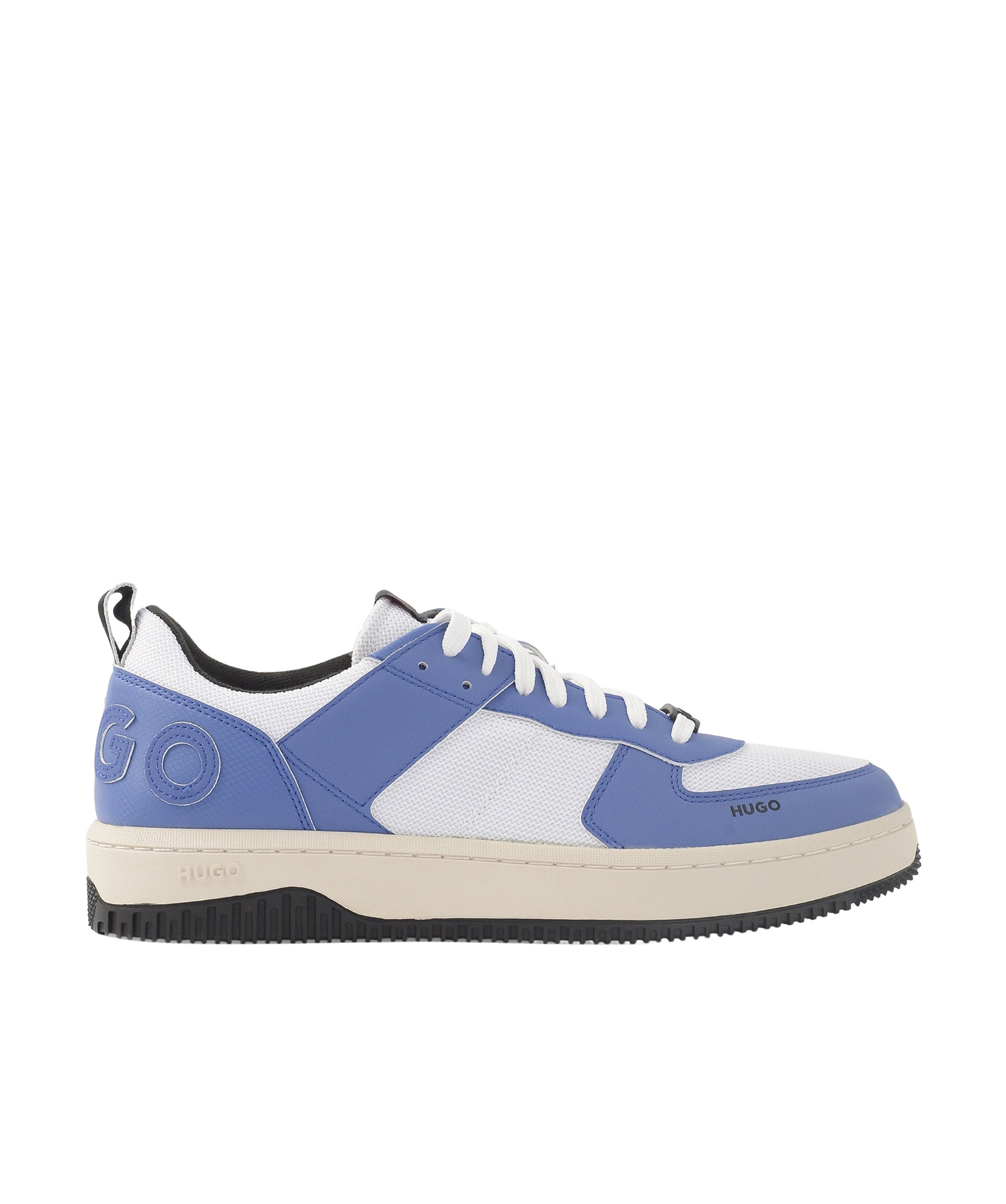 Hugo Boss Hugo Kilian Logo Patch Sneakers In Blue