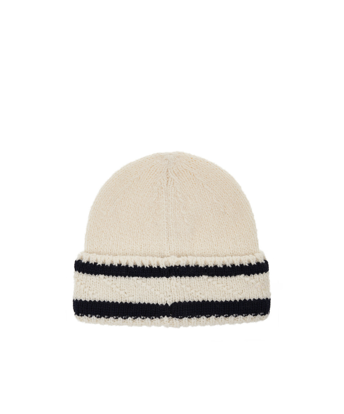 Moncler Cuffed Wool Hat In Neutral