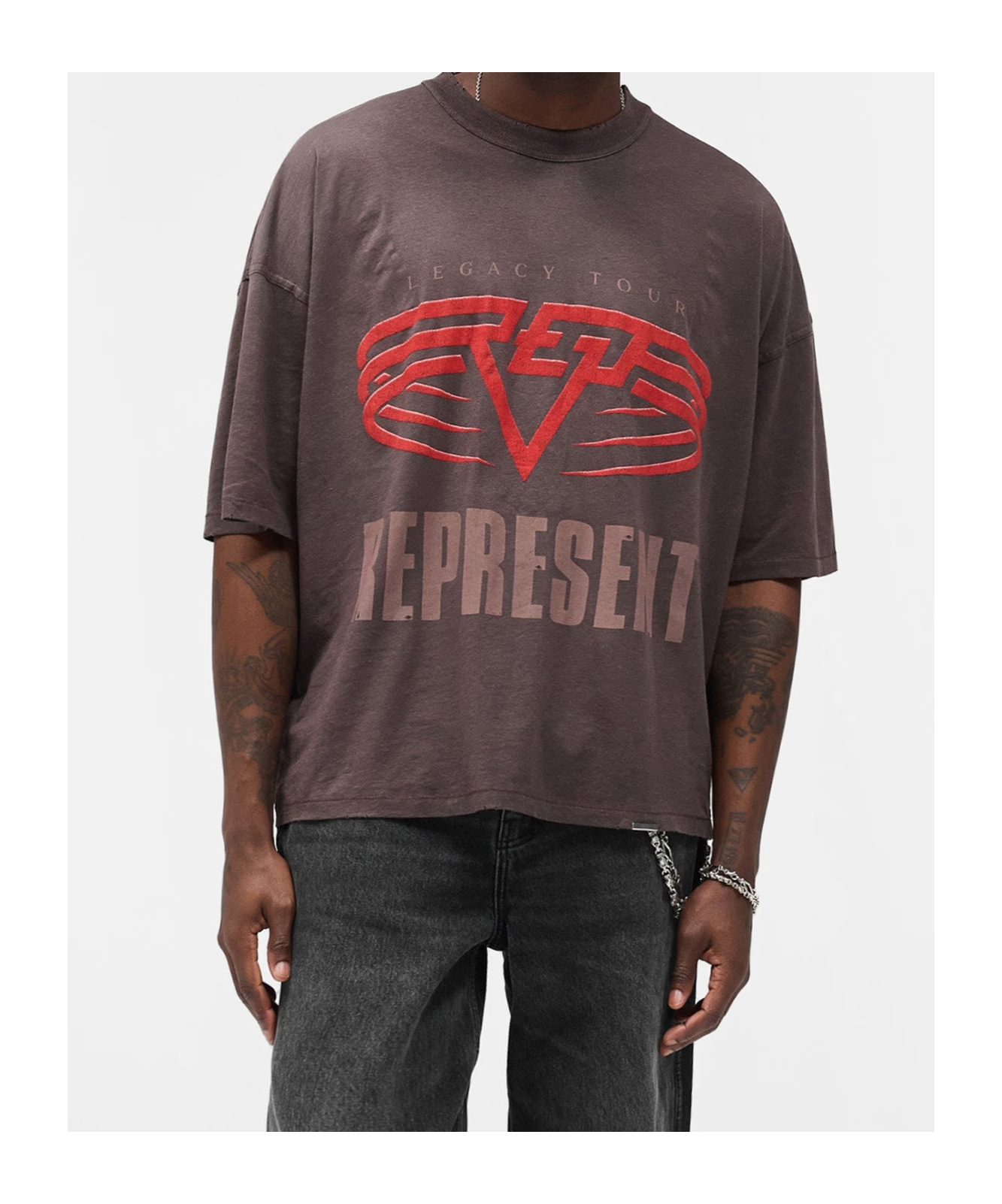 Represent Living Legacy Graphic T-shirt In Brown