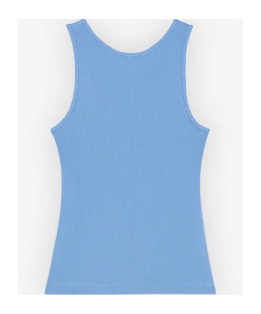 MAISON KITSUNÉ LOGO-EMBROIDERED COTTON TANK TOP