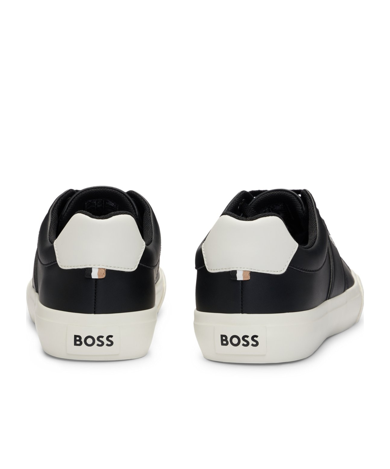Hugo Boss Round Head Low-cut Casual Shoes In Black
