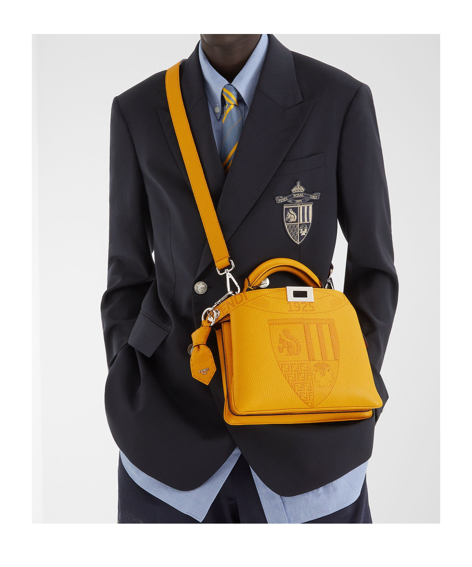 Fendi Bag Charm In Yellow