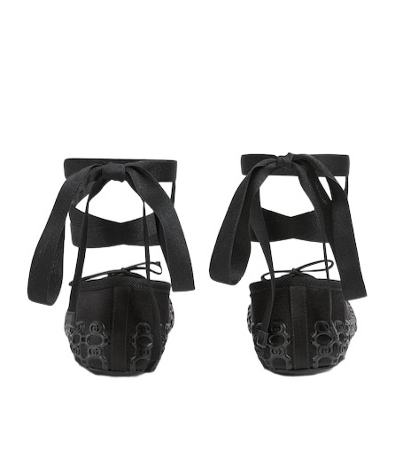 Shop Gucci Cub3d Ballet Flat In Black