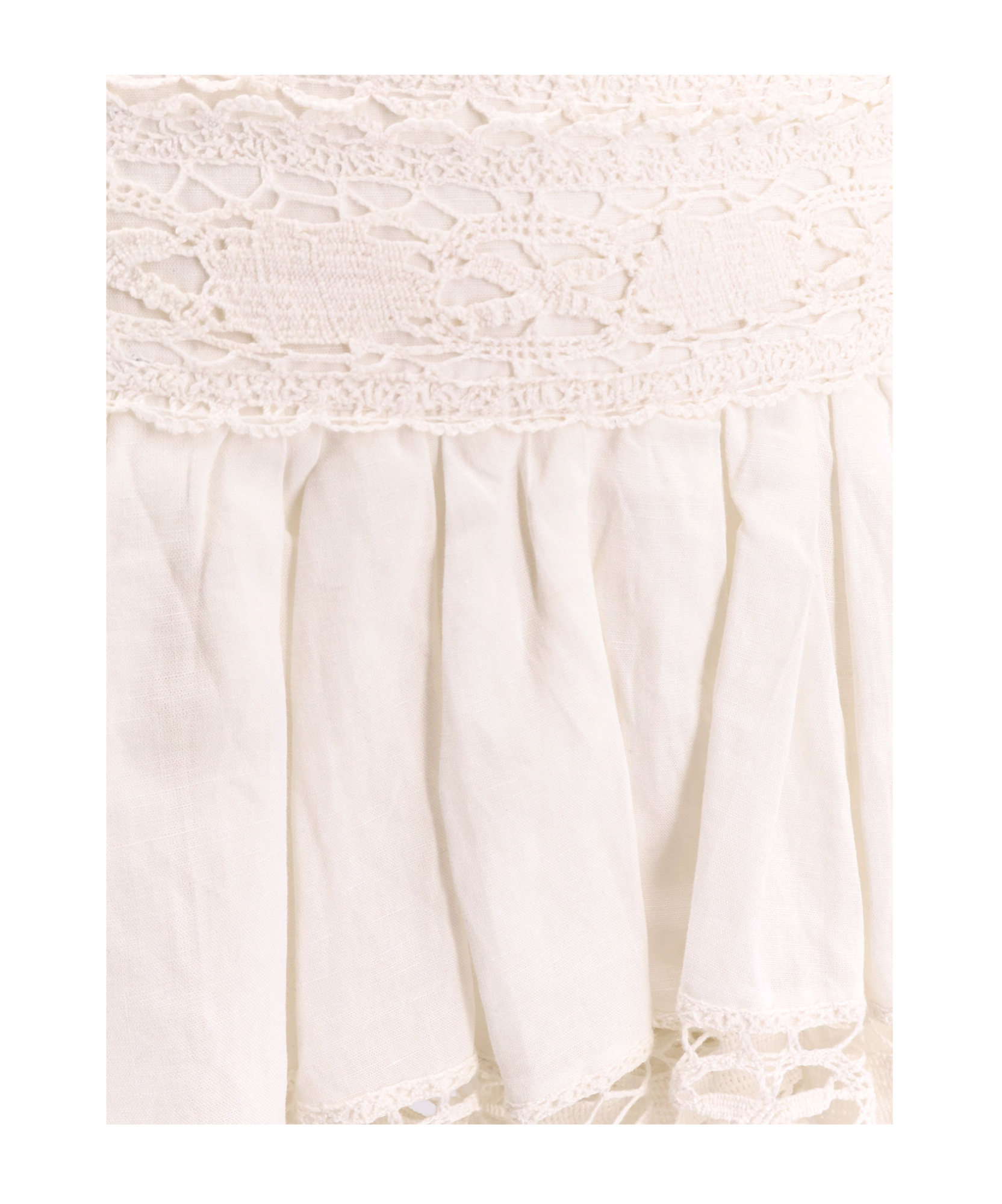 Isabel Marant Étoile Isabel Marant Etoile Violana Linen And Cotton Blend Miniskirt In White