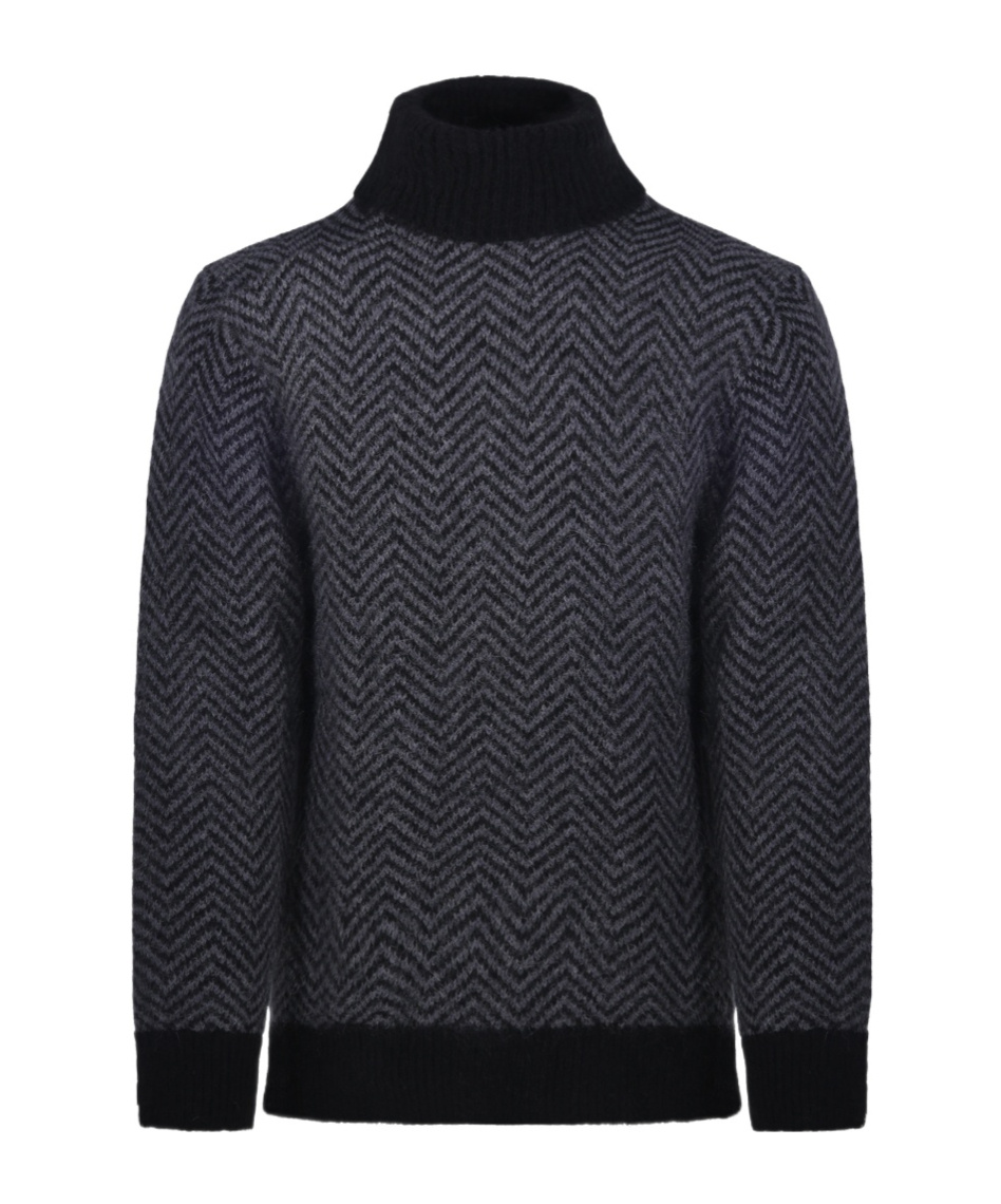Shop Officine Generale Turtleneck Sweater In Black
