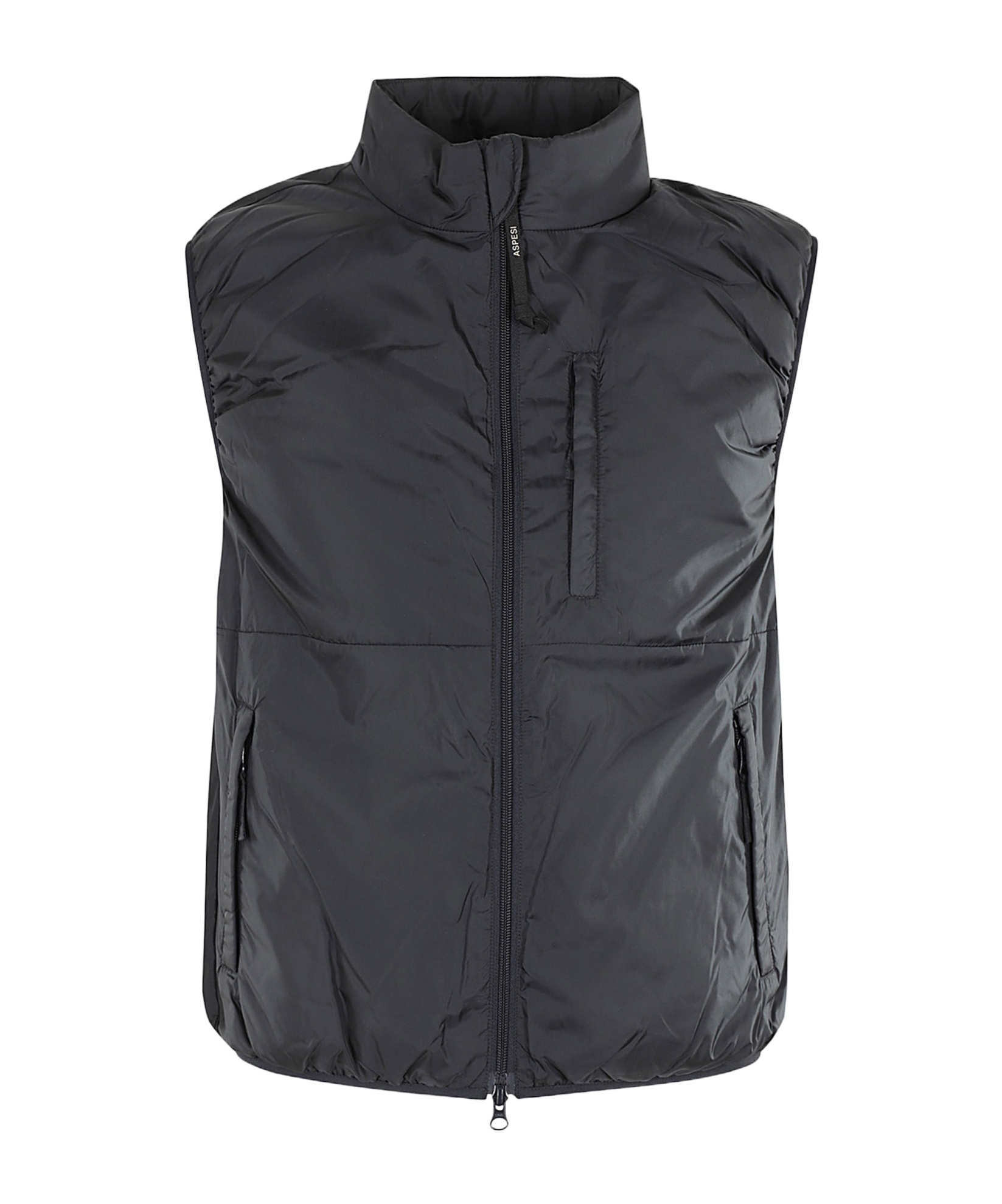Aspesi High-necked Padded Vest In Black