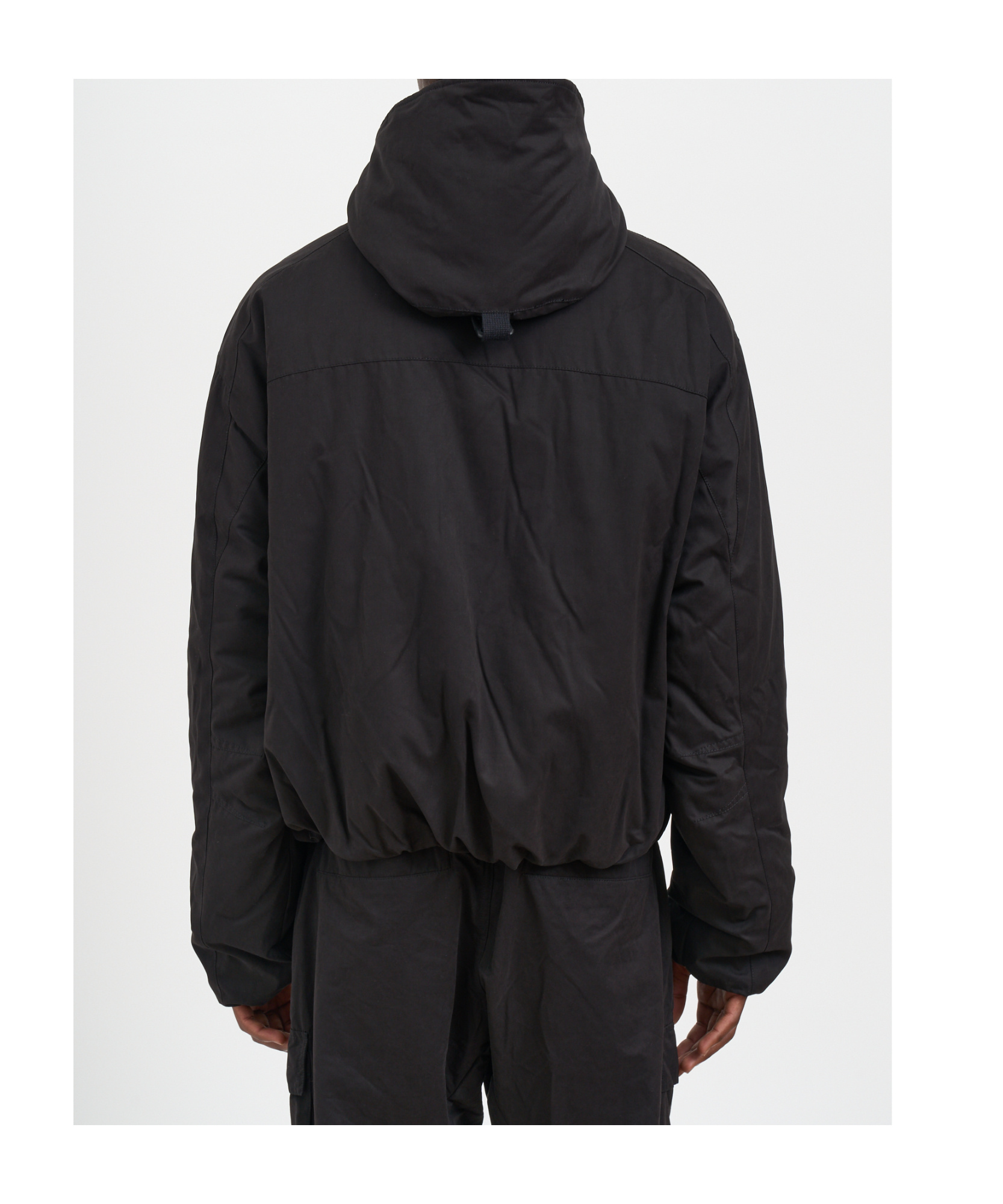Thom Krom Hooded Casual Jacket In Black