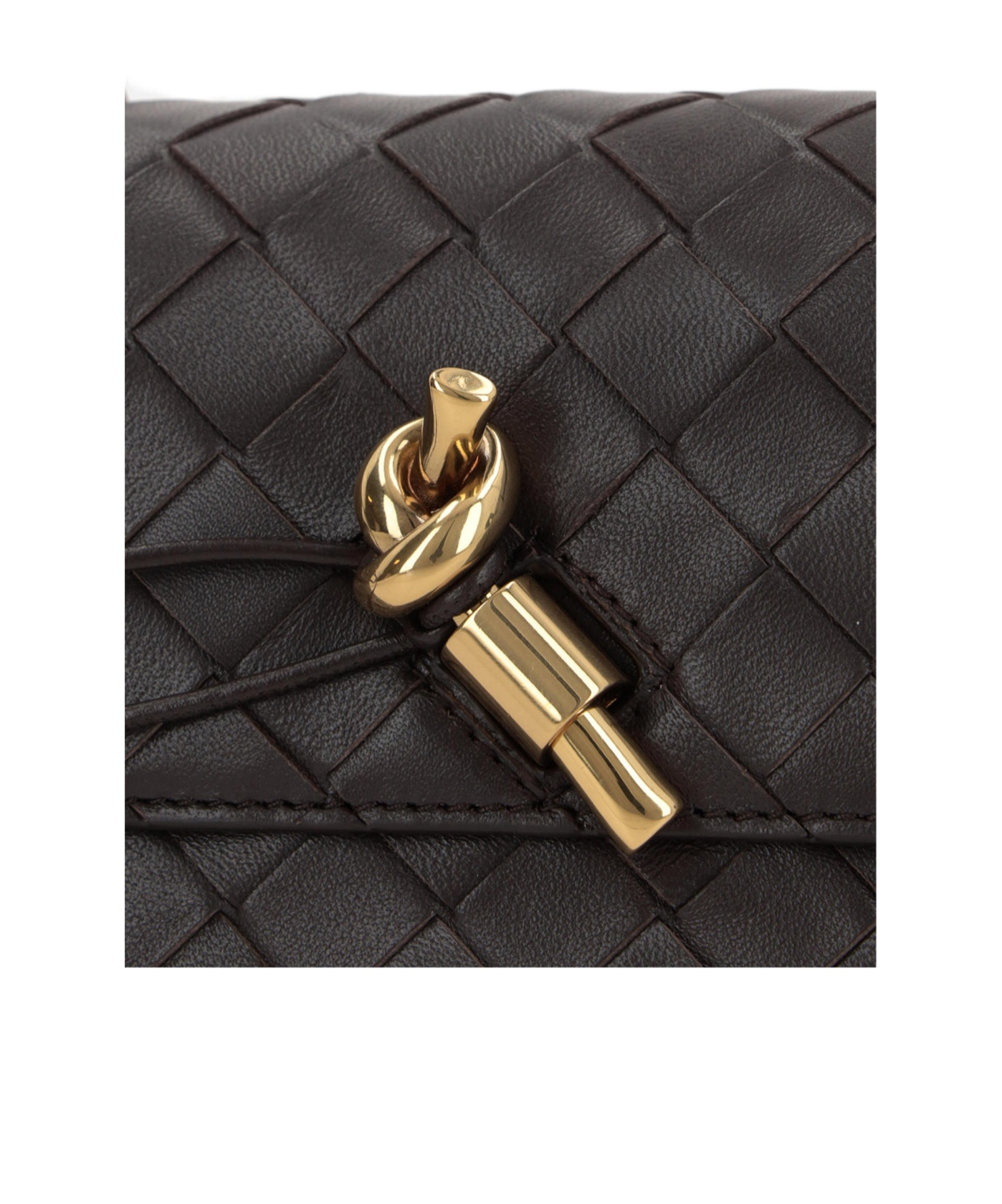 Bottega Veneta Mini Andiamo Bolted Shoulder Bag In Black
