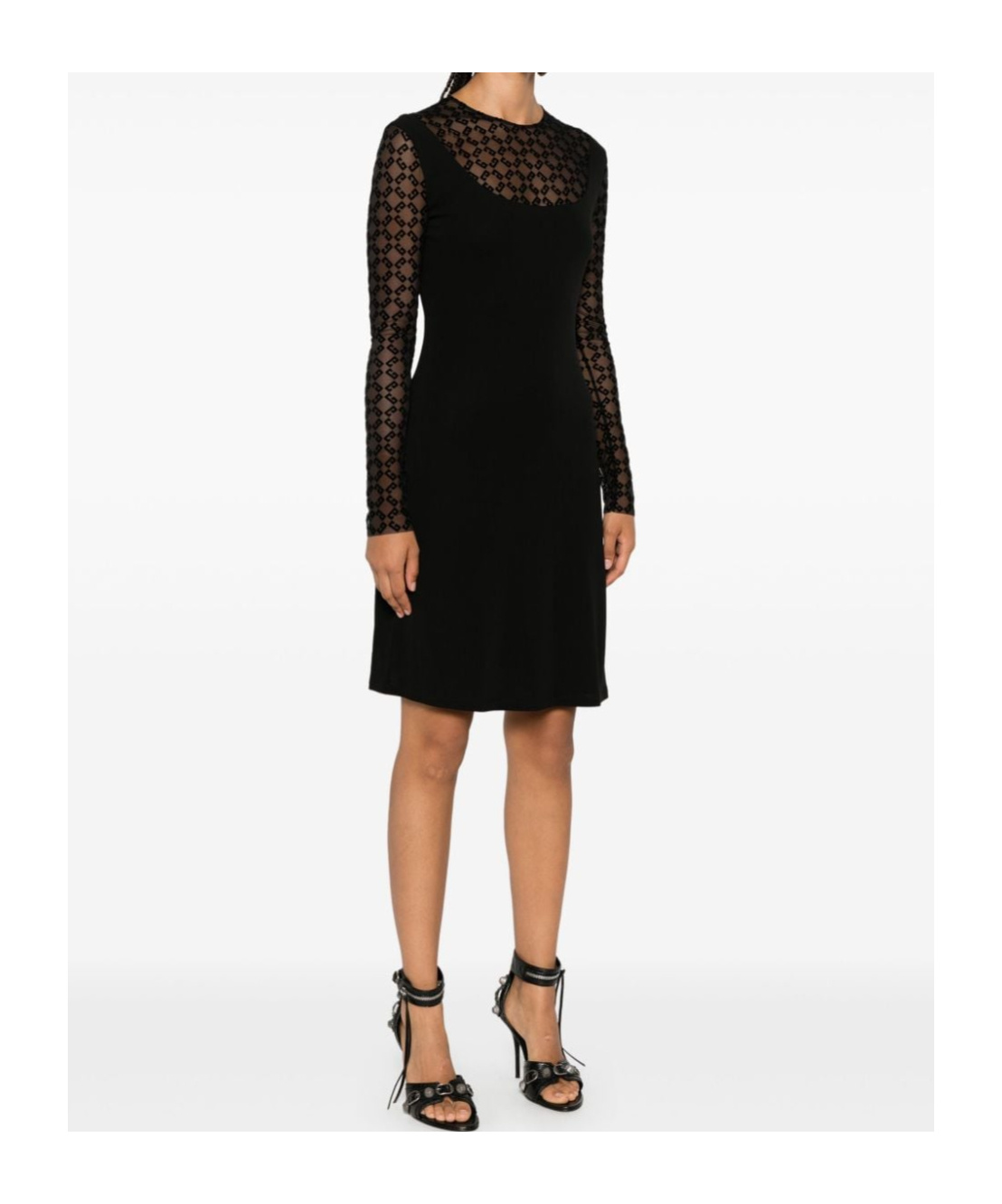 Givenchy Knee Length Dress A-line Silhouette In Black