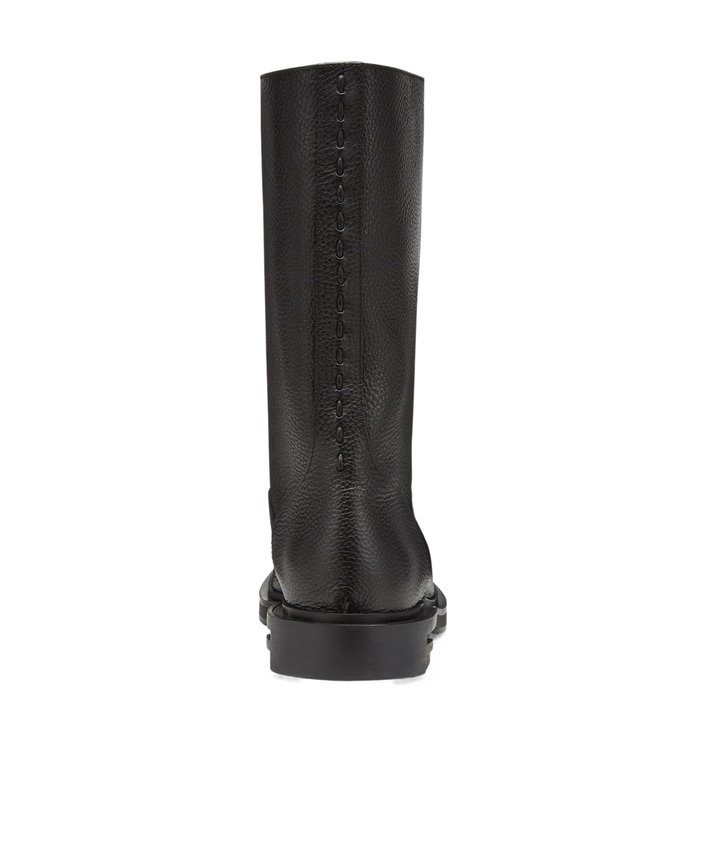 Fendi Leather Frame Boots In Black