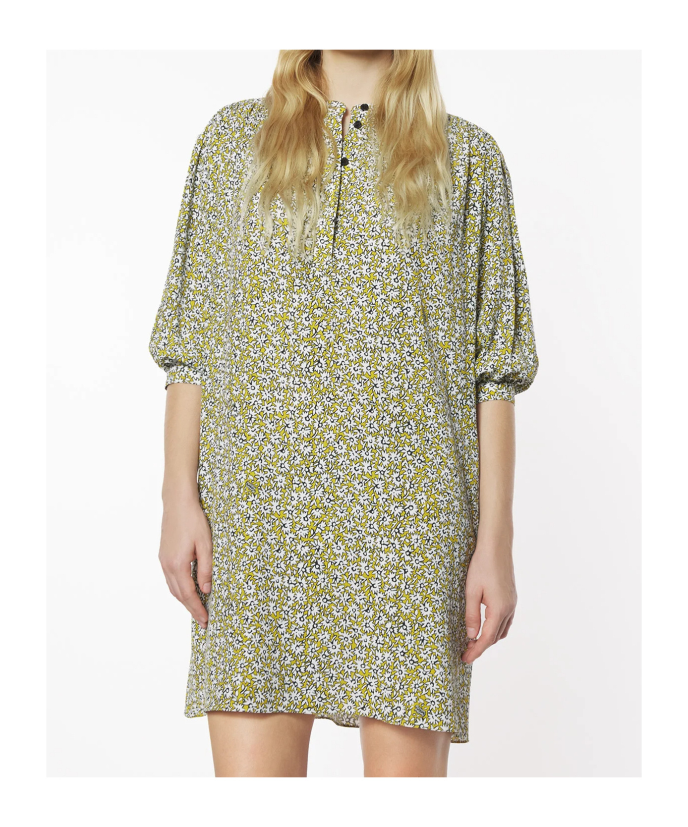 MAISON KITSUNÉ TUNIC GATHERED DRESS 