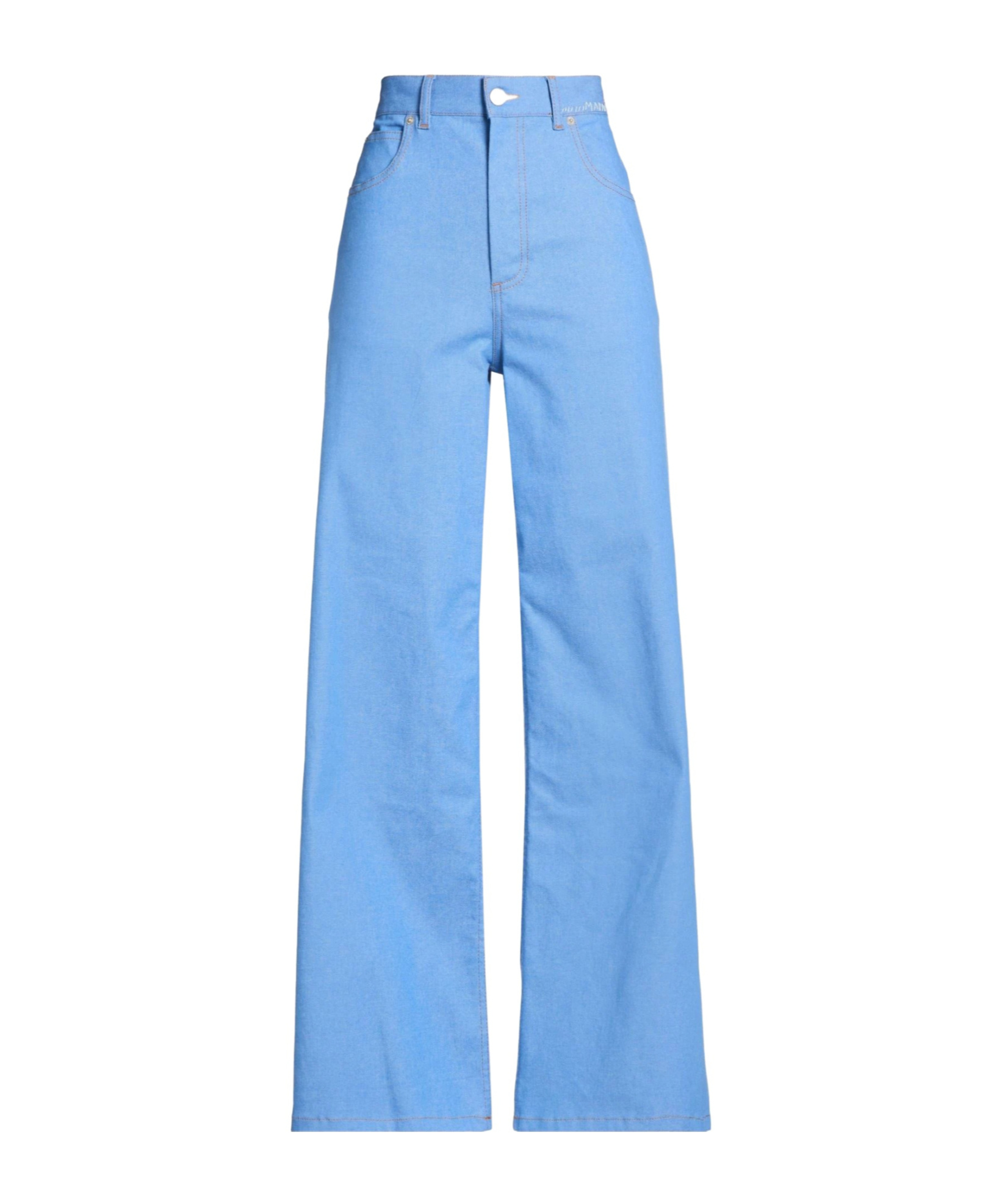 Marni Mediumblue Slightstretch Denim Flare Pants In Blue