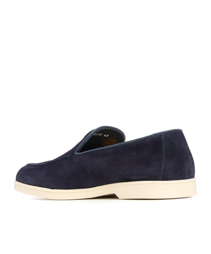 Doucal's Flat Moccasin Shoes In Black
