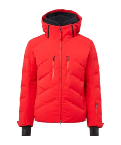Bogner Jervis-d Hooded Down Ski Jacket In Red
