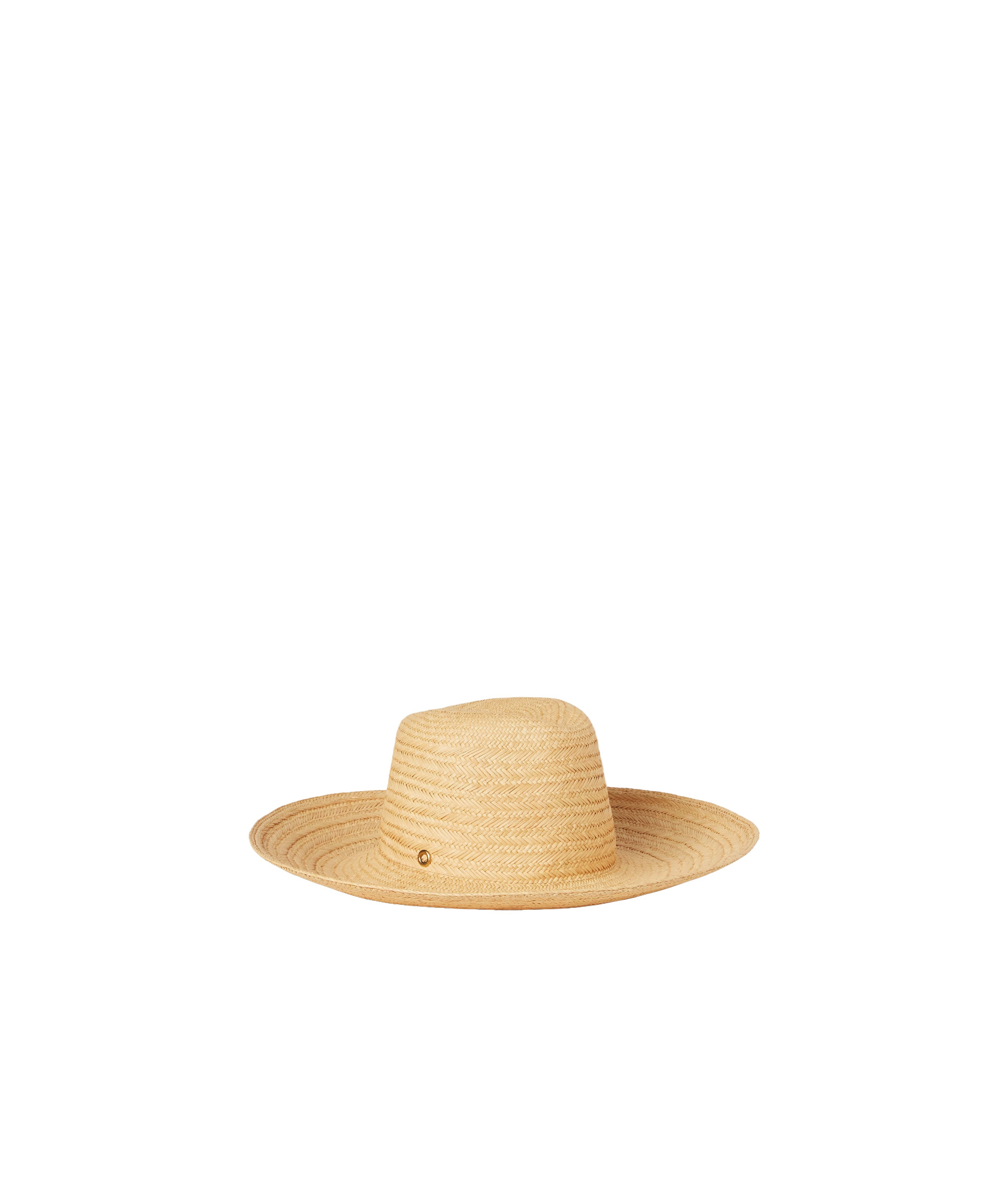 Loro Piana Akemi Hat With Wide Brim In Natural Straw Yellow